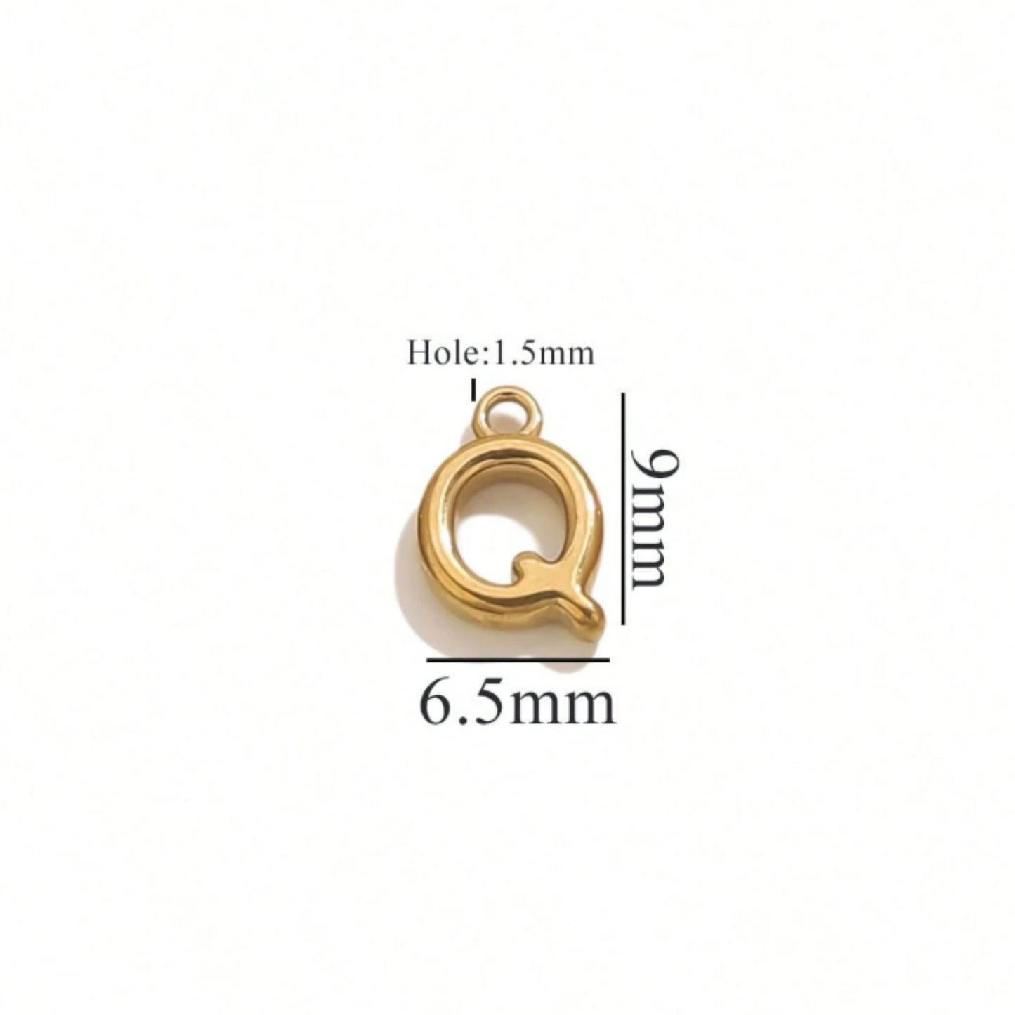 Alphabet Charms-18K Gold plated-Anti Tarnish