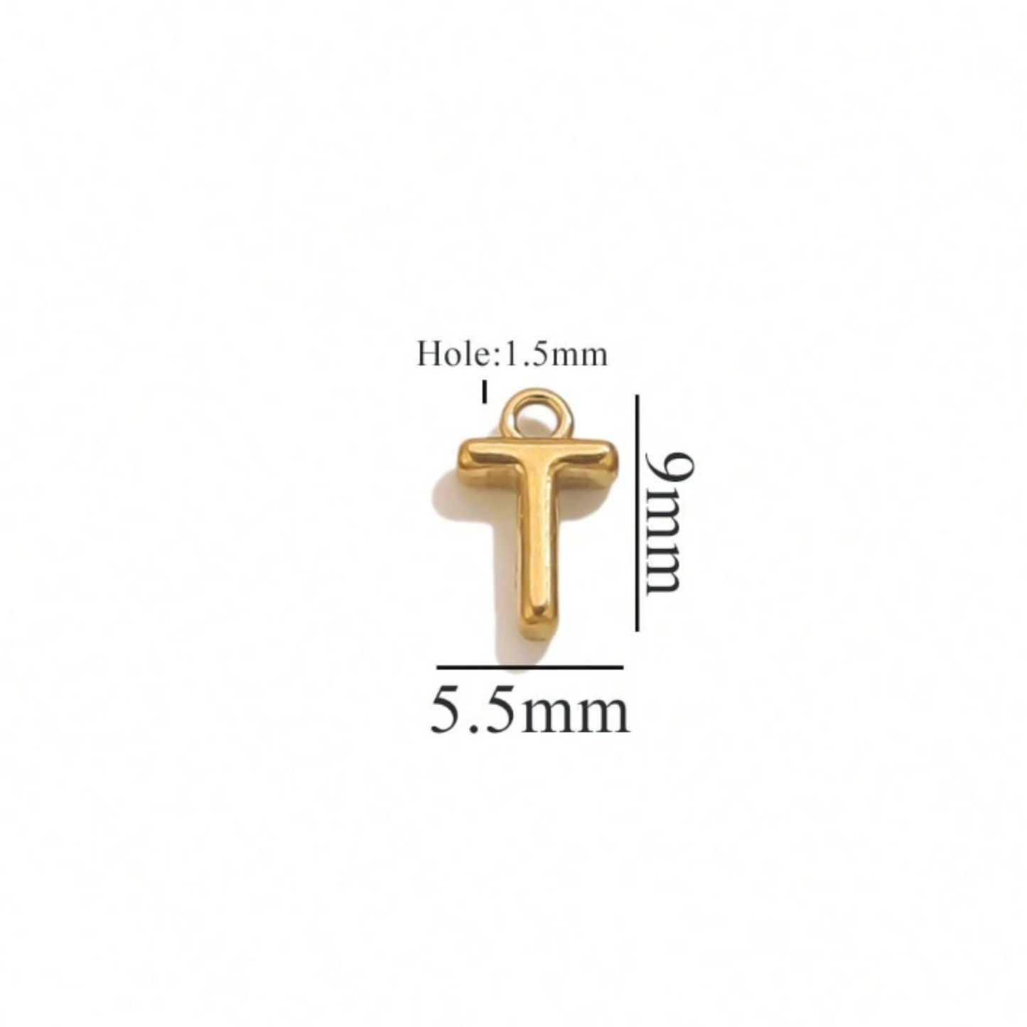 Alphabet Charms-18K Gold plated-Anti Tarnish