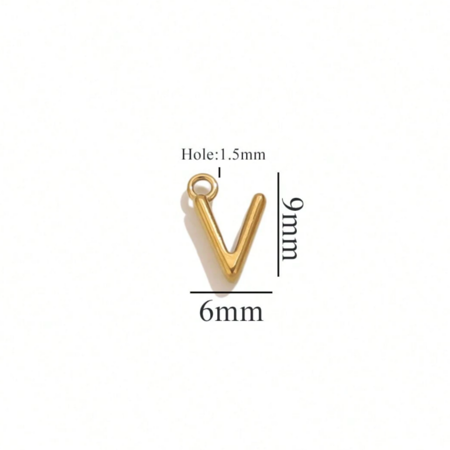 Alphabet Charms-18K Gold plated-Anti Tarnish