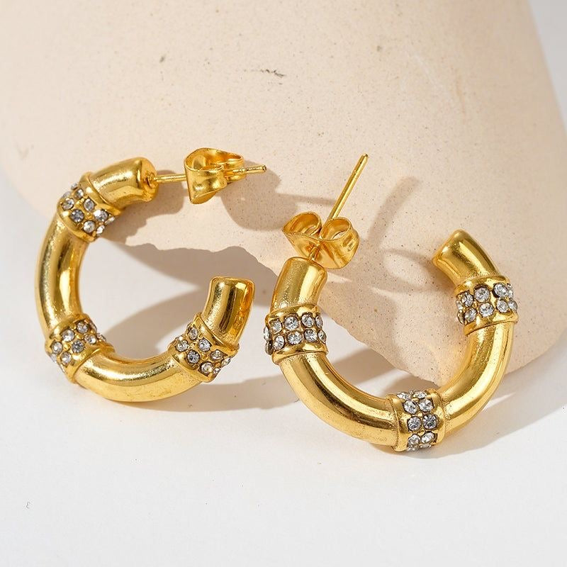 Luna Bamboo Hoops