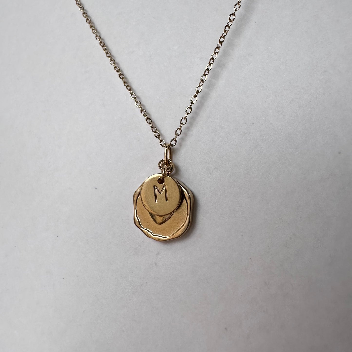 Coined Heart Charm