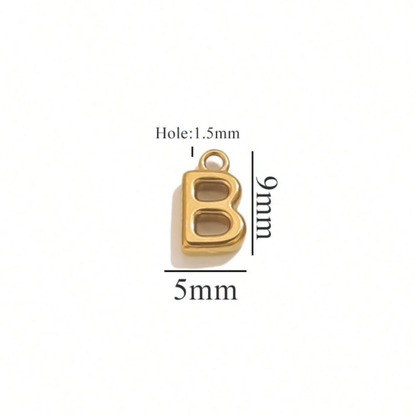 Alphabet Charms-18K Gold plated-Anti Tarnish