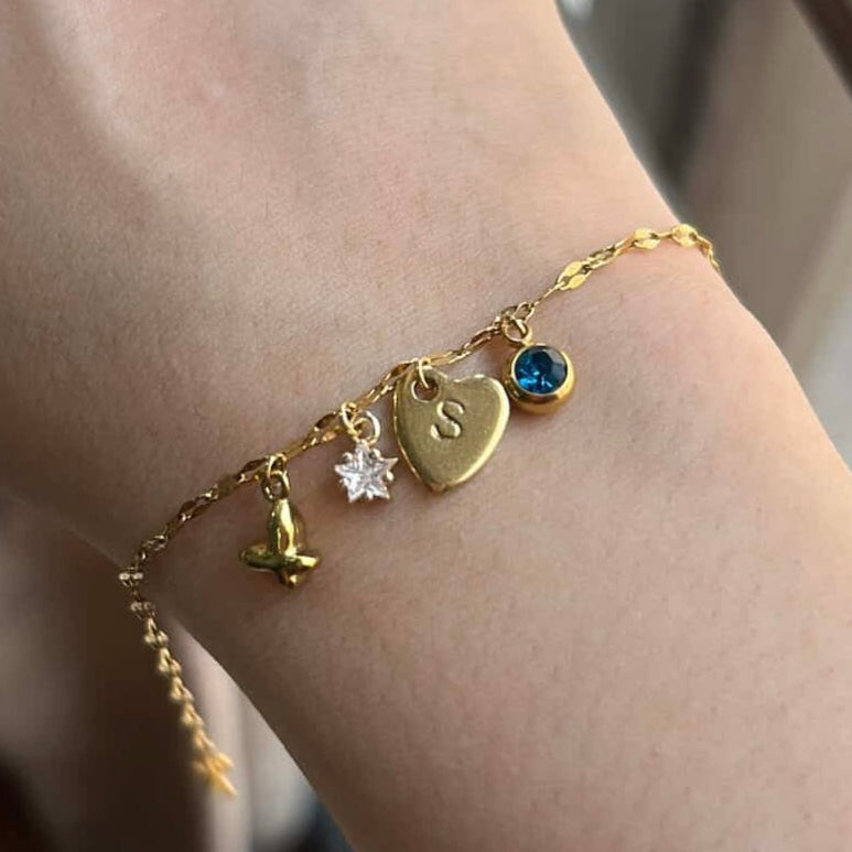 18K Lip Link Bracelet Chain