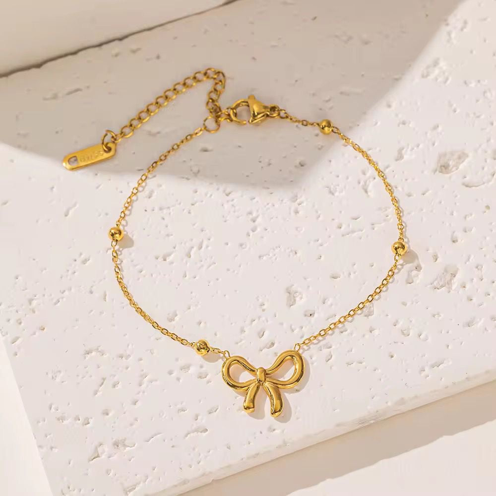 18K Cute Bow Set