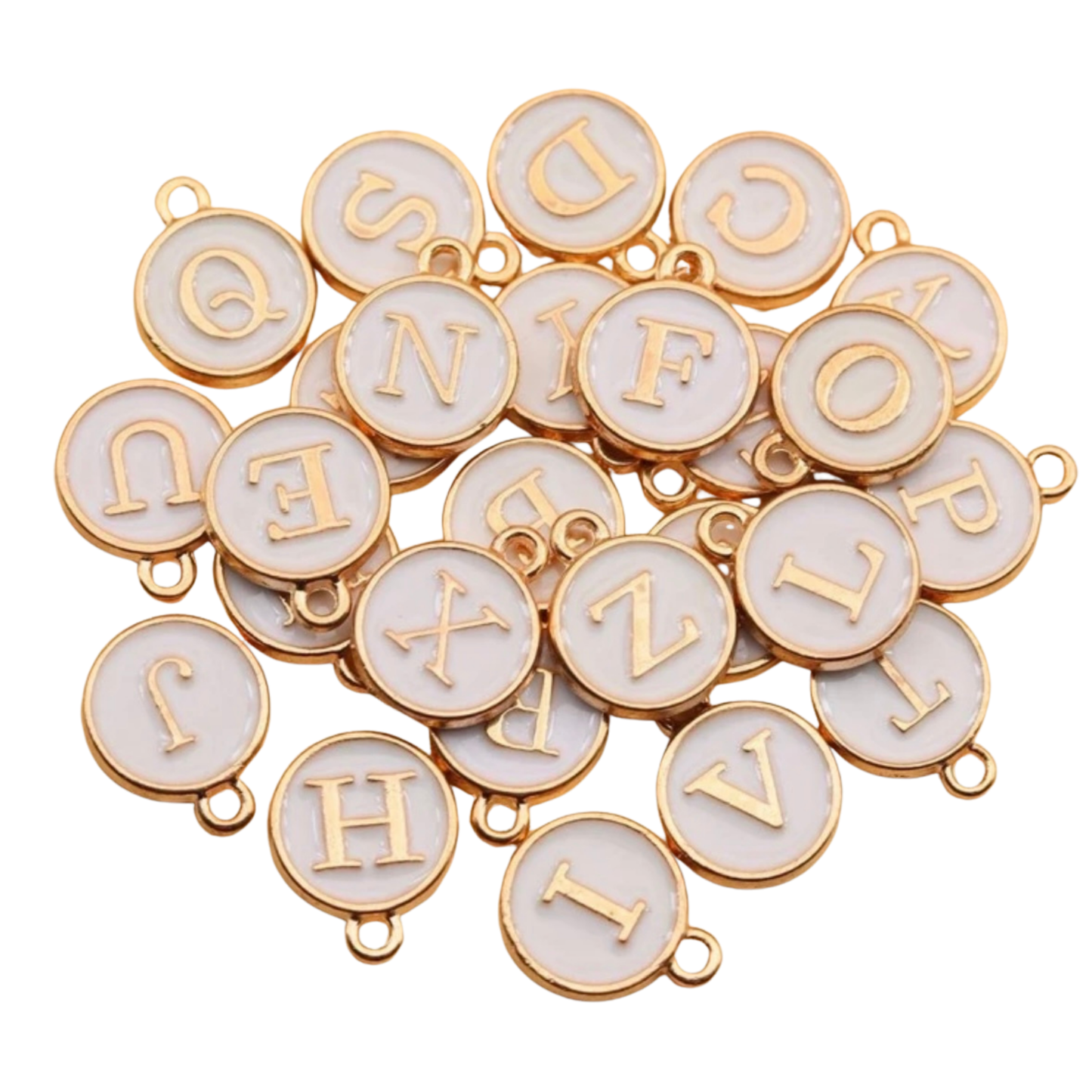 Coin Initial Charms
