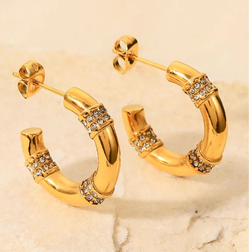 Luna Bamboo Hoops