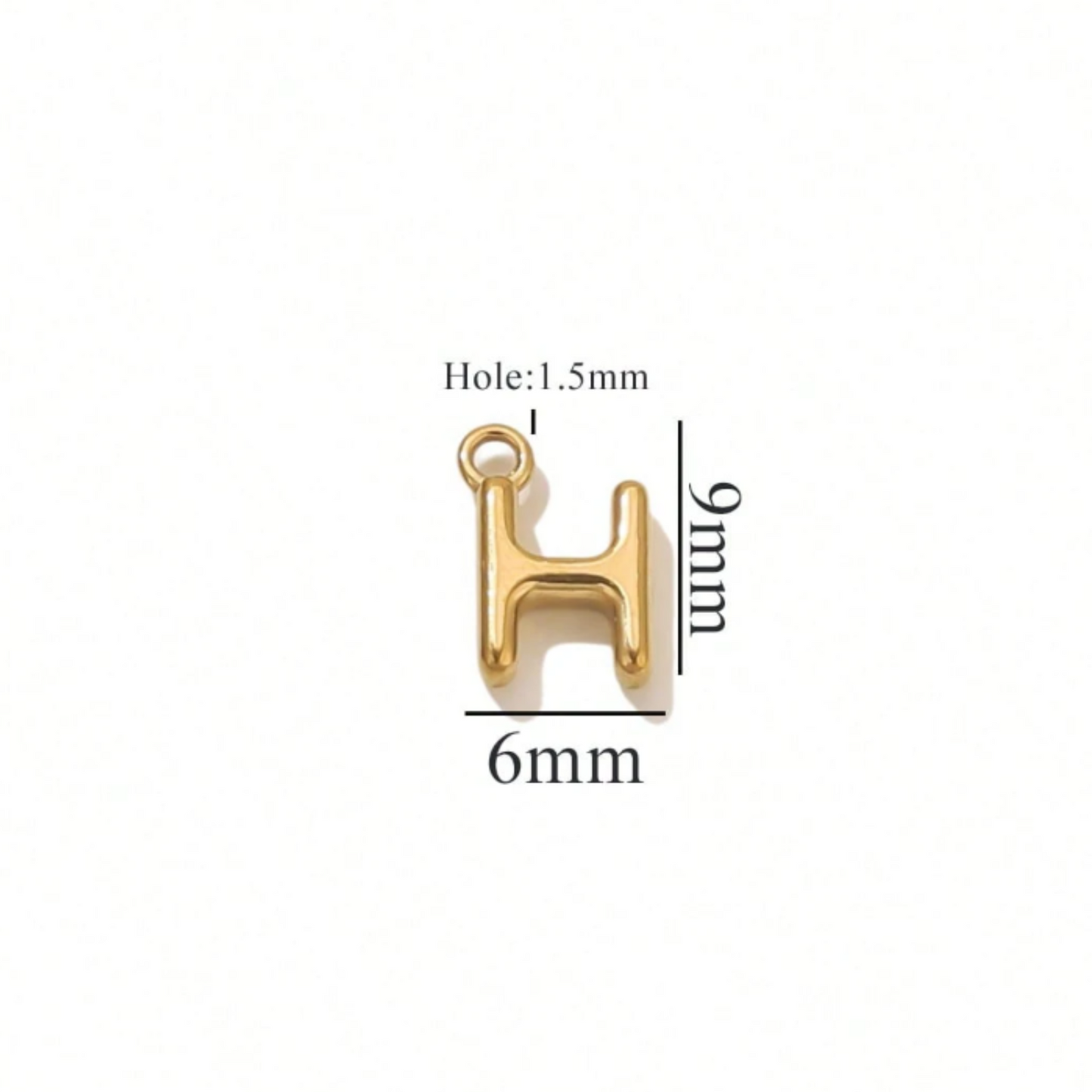 Alphabet Charms-18K Gold plated-Anti Tarnish