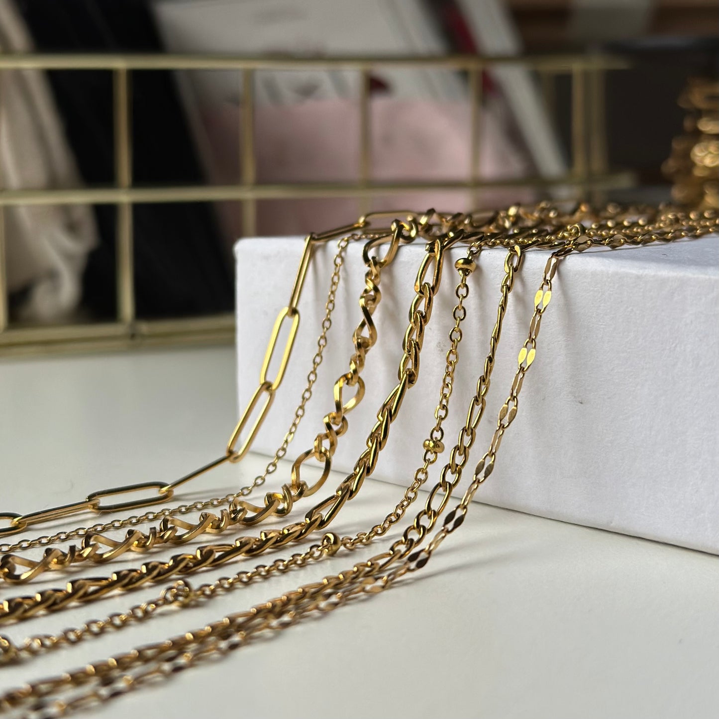 18k Plated Cable Bracelet Chain