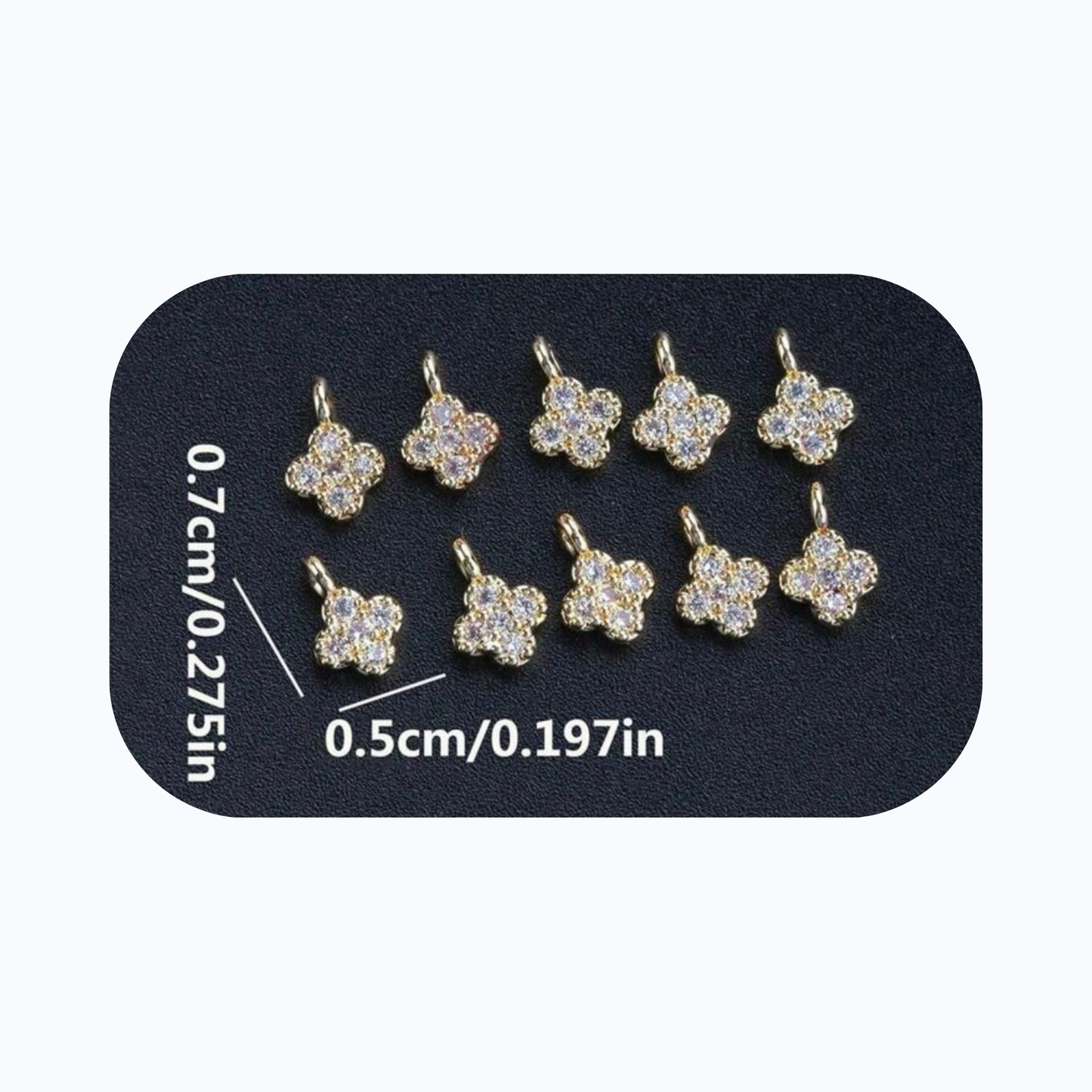 Copper 18k Mini Four-Leaf Clover