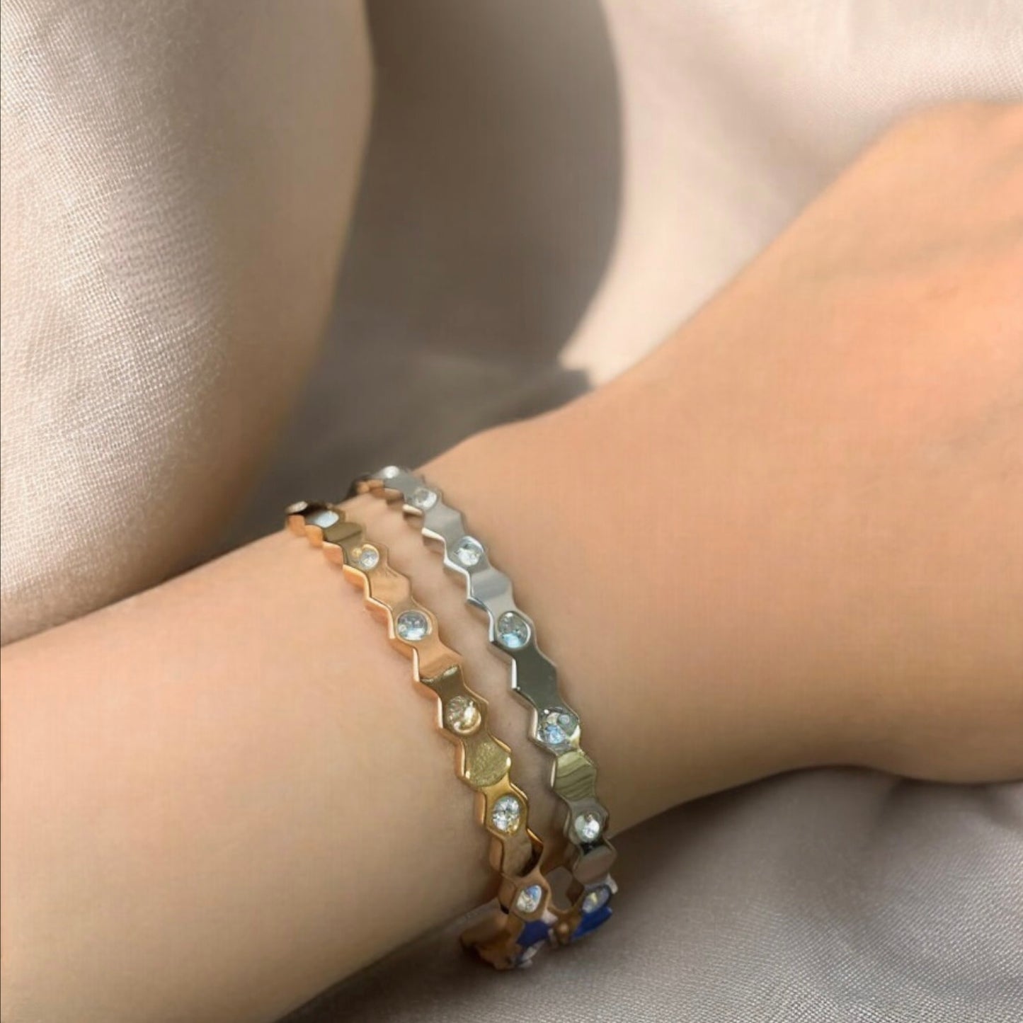 Cubic Cuff Bangle