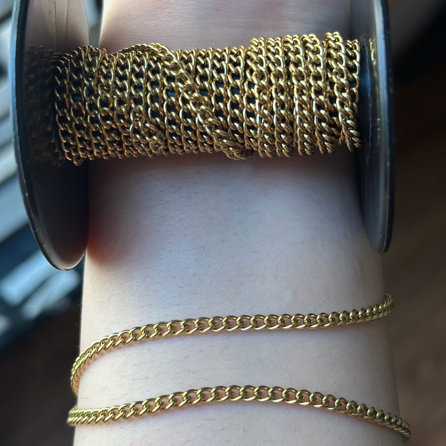 18K Small Curb Bracelet Chain