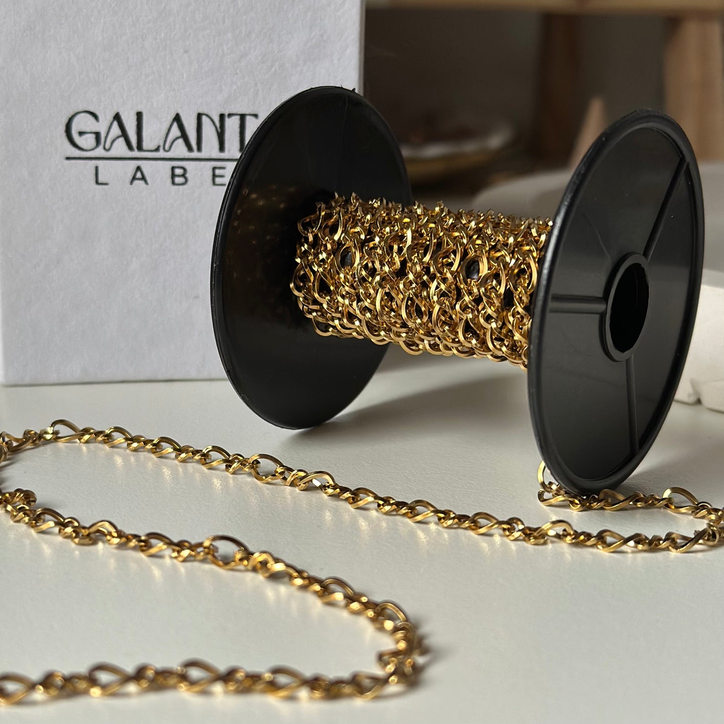 18K Twisted Bracelet Chain