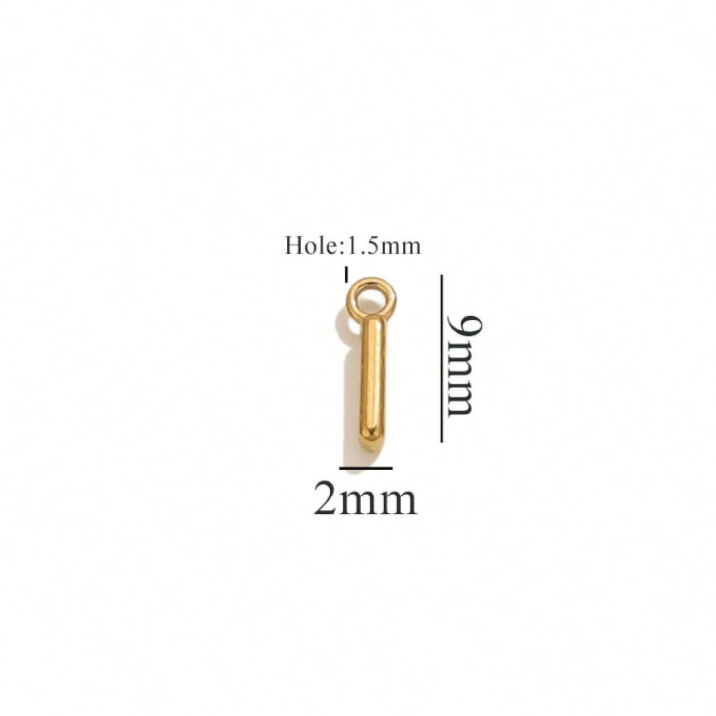 Alphabet Charms-18K Gold plated-Anti Tarnish