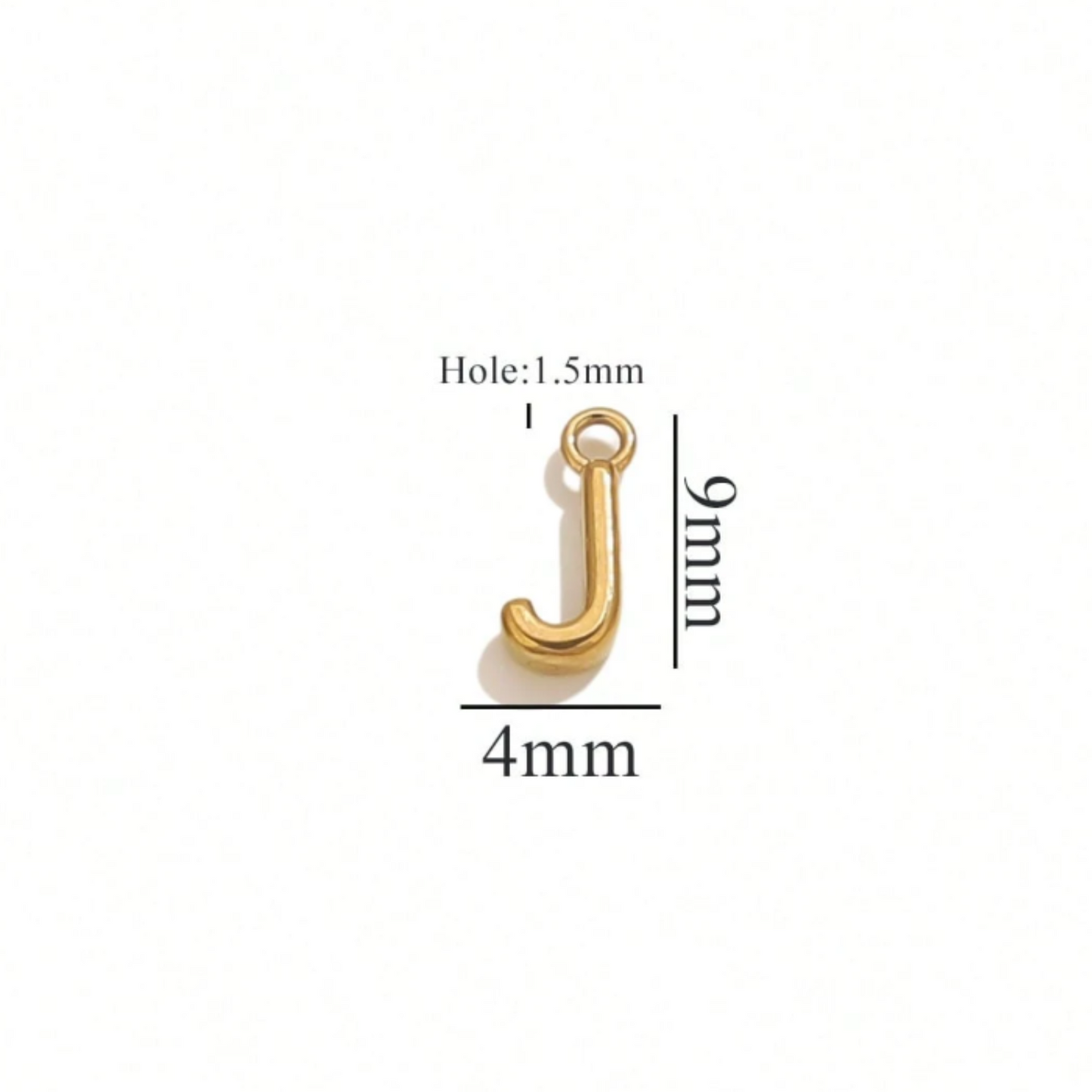 Alphabet Charms-18K Gold plated-Anti Tarnish