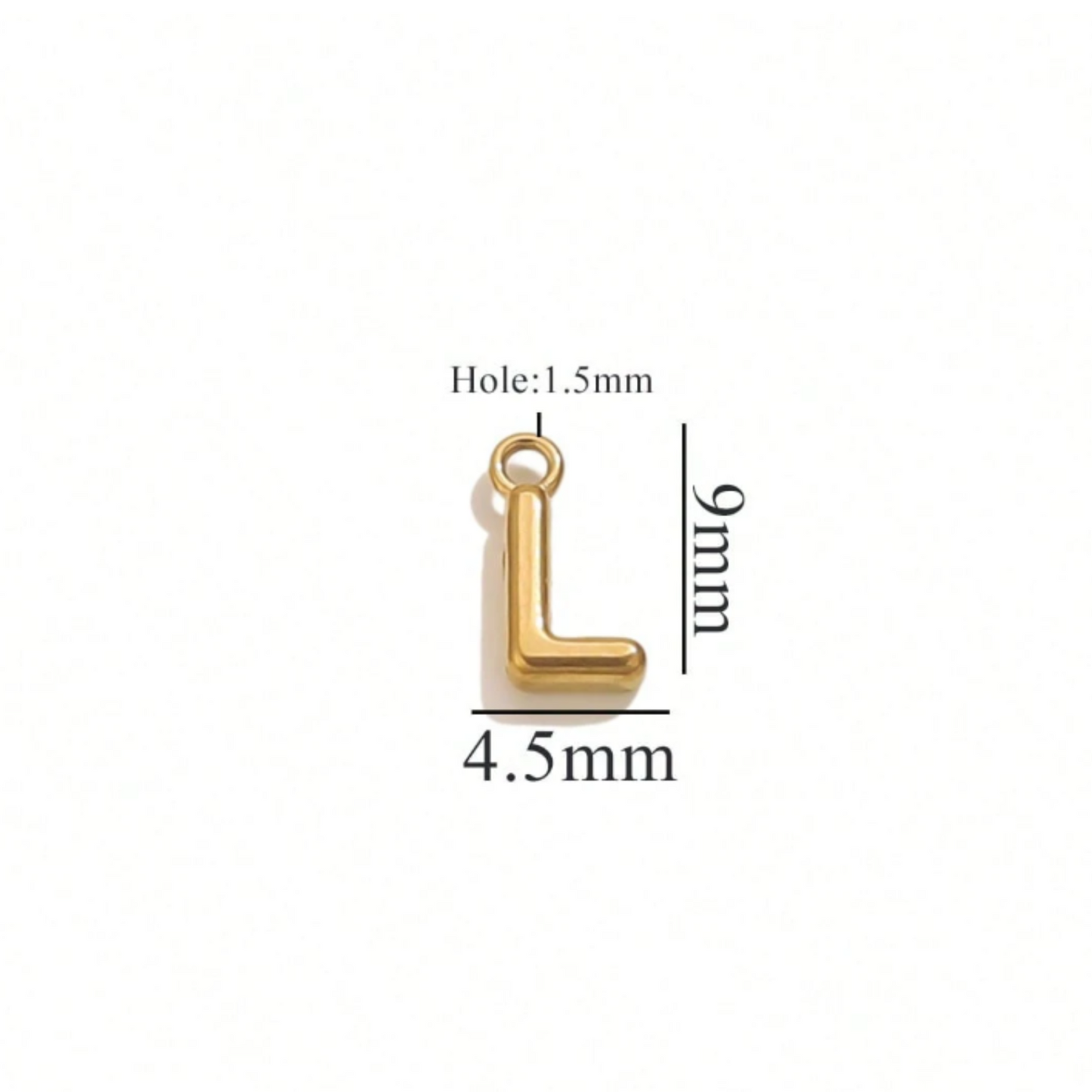 Alphabet Charms-18K Gold plated-Anti Tarnish