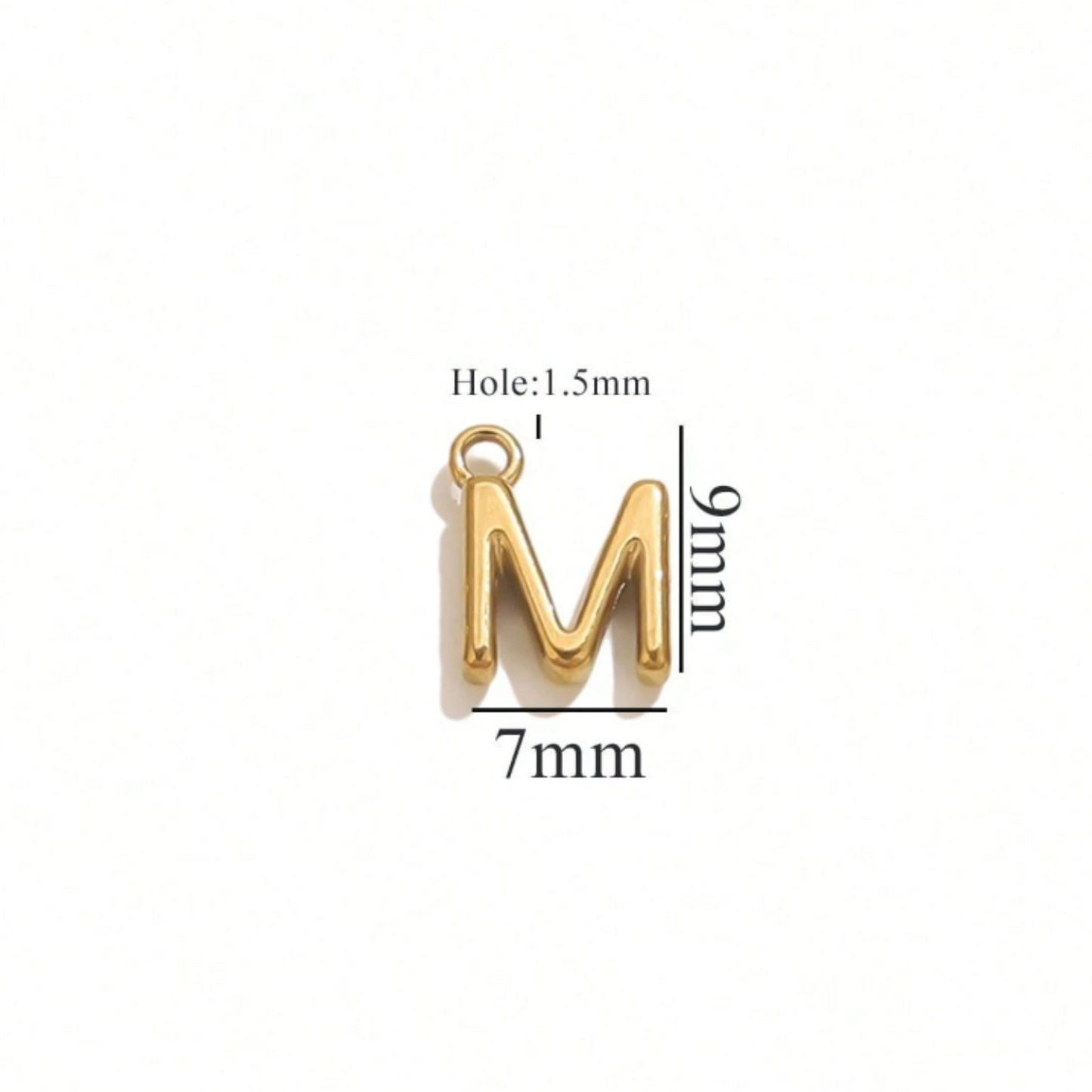 Alphabet Charms-18K Gold plated-Anti Tarnish