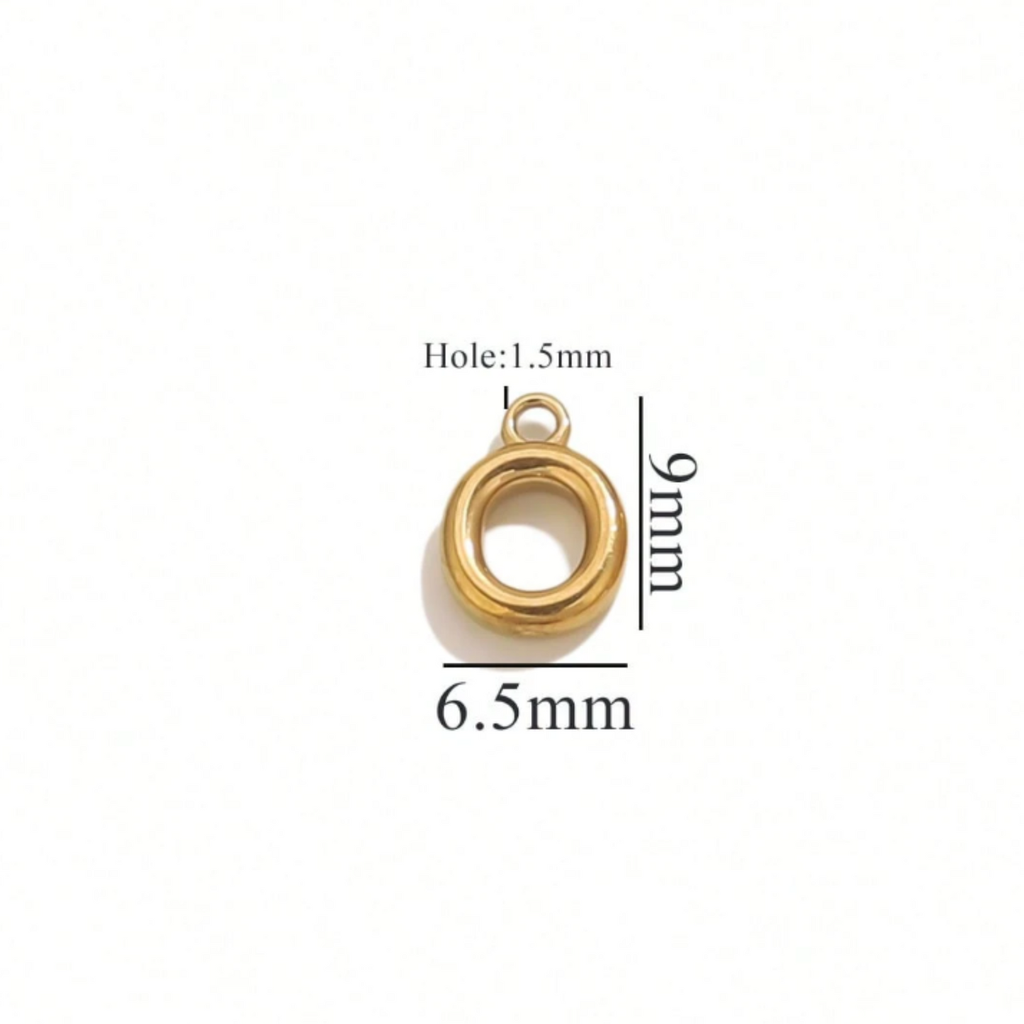 Alphabet Charms-18K Gold plated-Anti Tarnish
