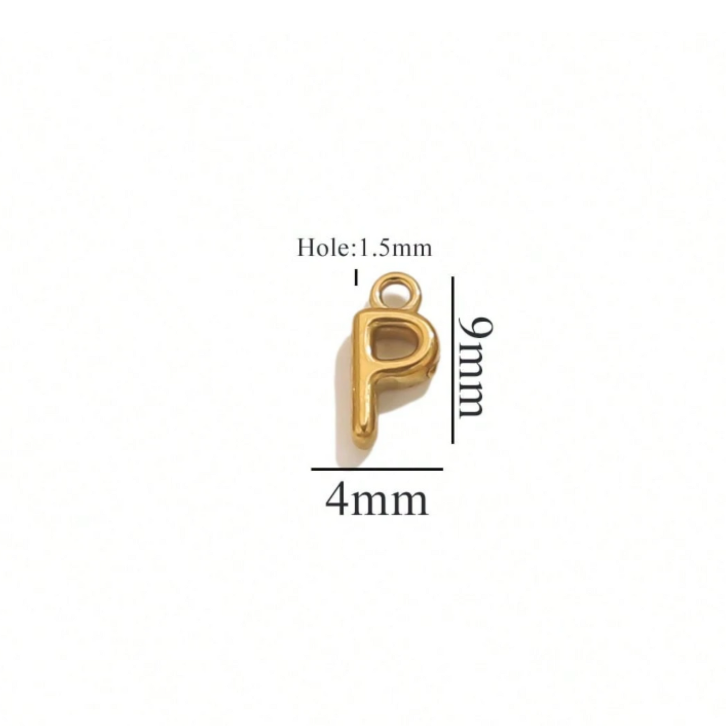 Alphabet Charms-18K Gold plated-Anti Tarnish