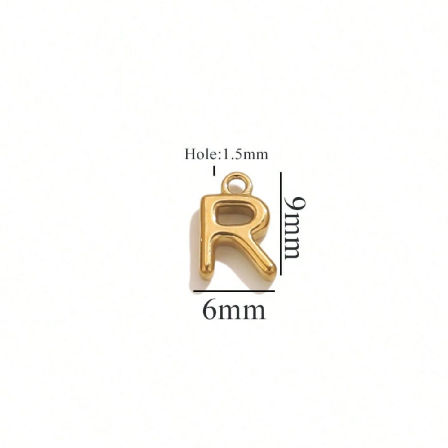 Alphabet Charms-18K Gold plated-Anti Tarnish