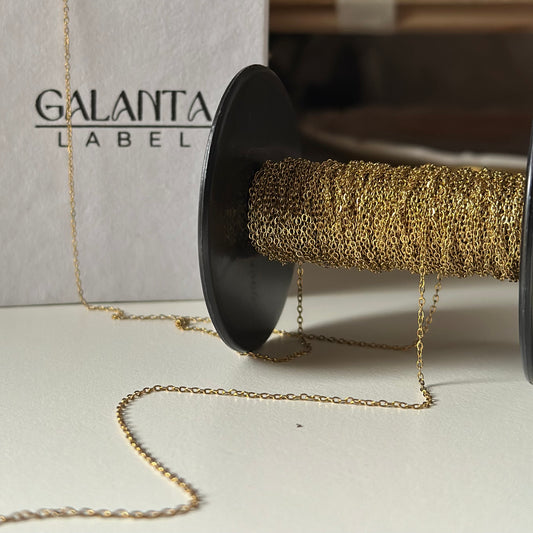 18k Plated Cable Bracelet Chain