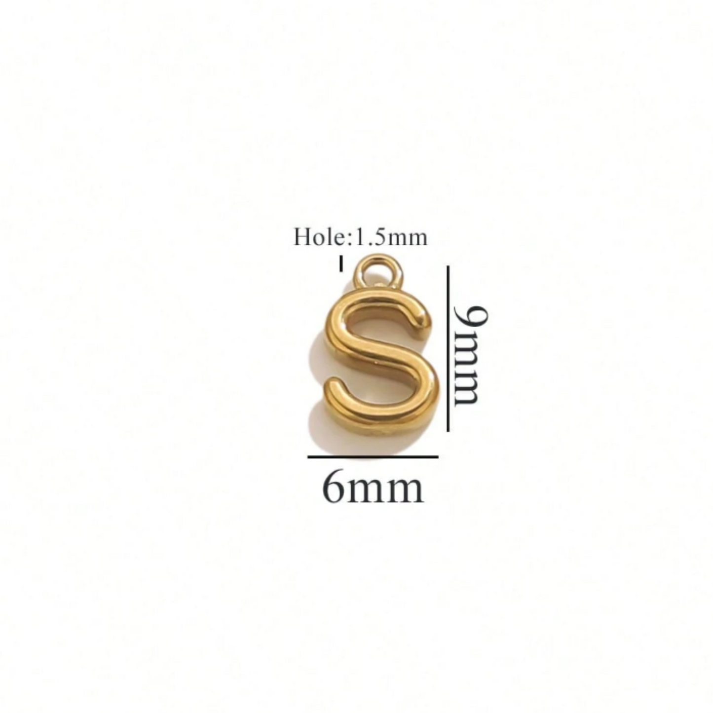 Alphabet Charms-18K Gold plated-Anti Tarnish