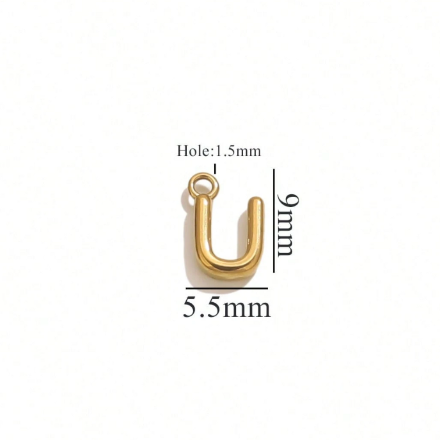 Alphabet Charms-18K Gold plated-Anti Tarnish