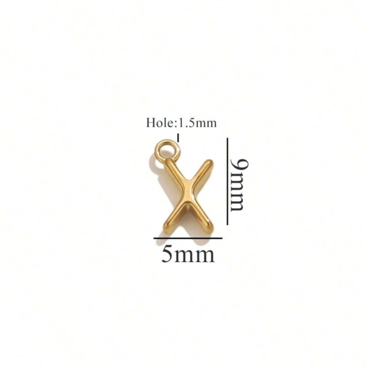 Alphabet Charms-18K Gold plated-Anti Tarnish