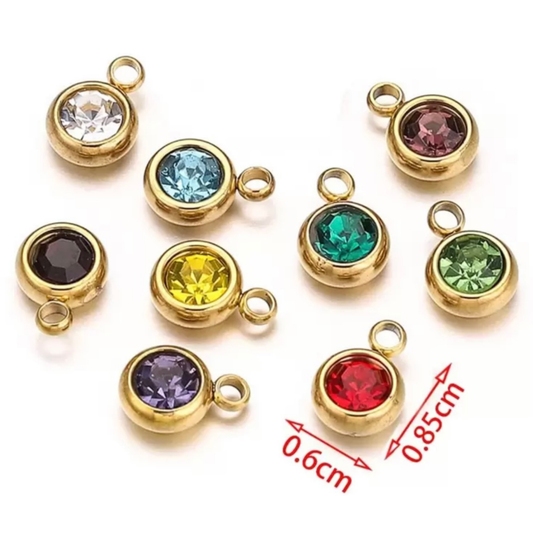 Rhinestone Bead Charm
