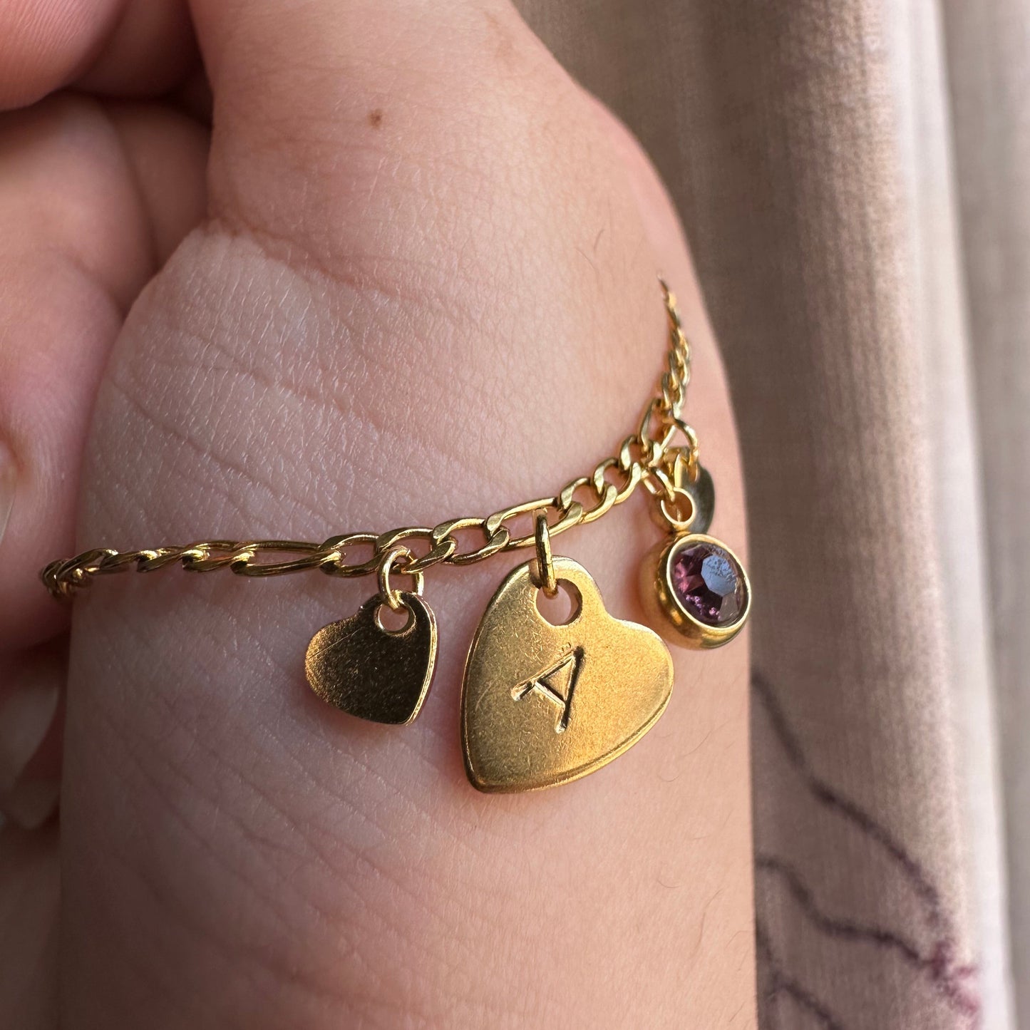 18K Small Figaro Bracelet Chain