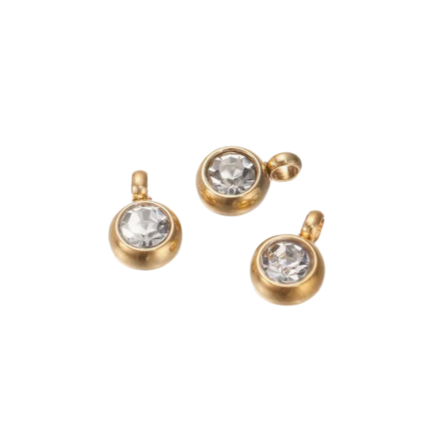 Rhinestone Bead Charm