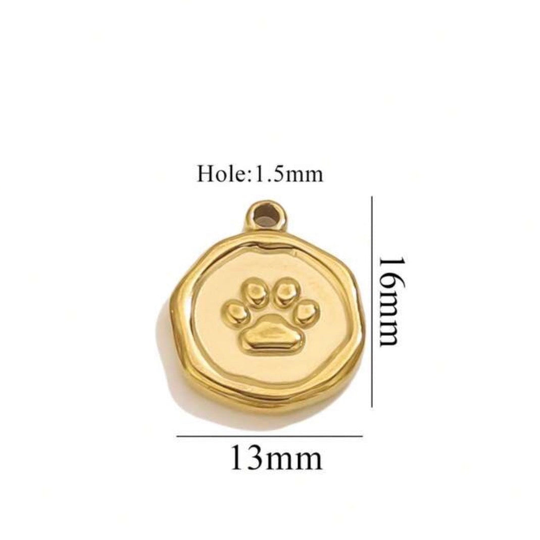 Coined Heart Charm