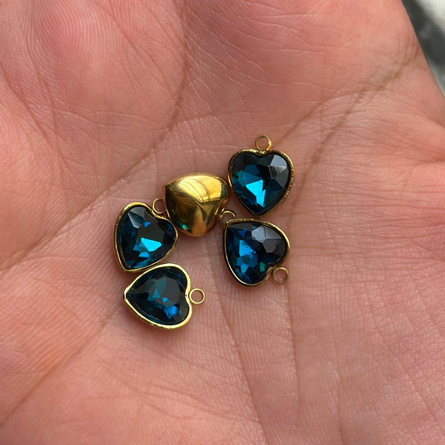 Zirconia Heart Charm