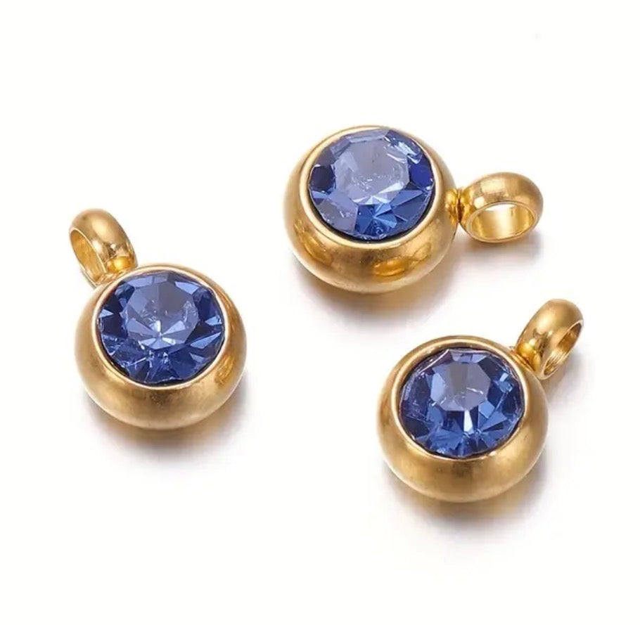 Rhinestone Bead Charm