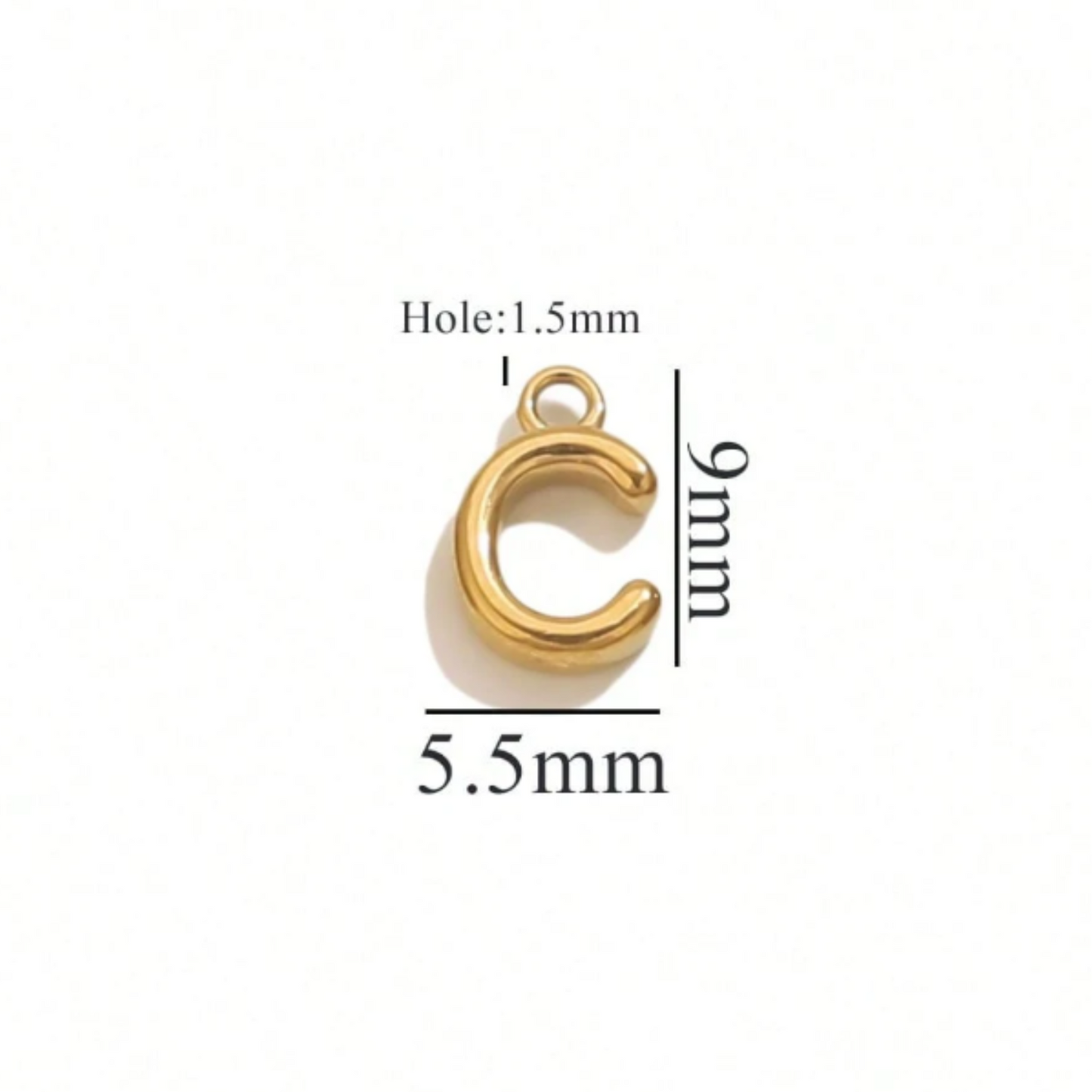 Alphabet Charms-18K Gold plated-Anti Tarnish