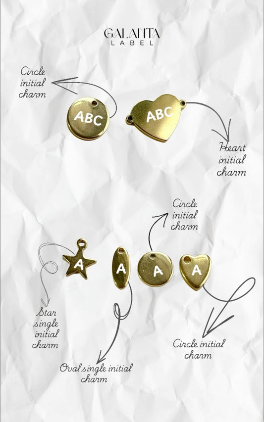 Initial Stamping Charms