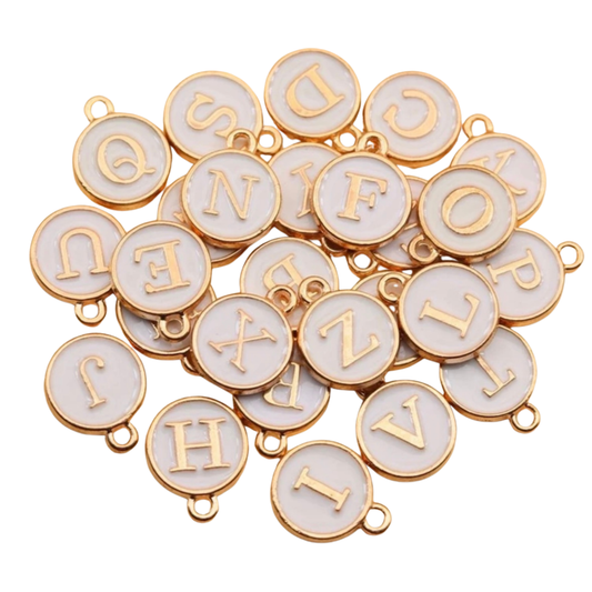 Coin Initial Charms