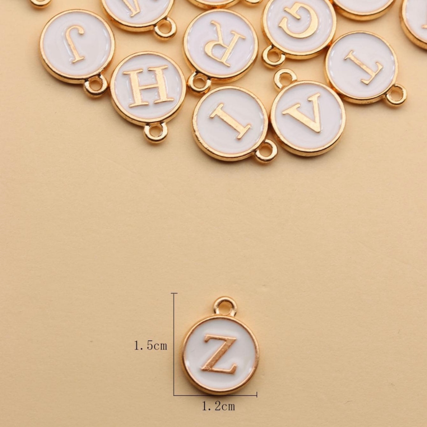 Coin Initial Charms