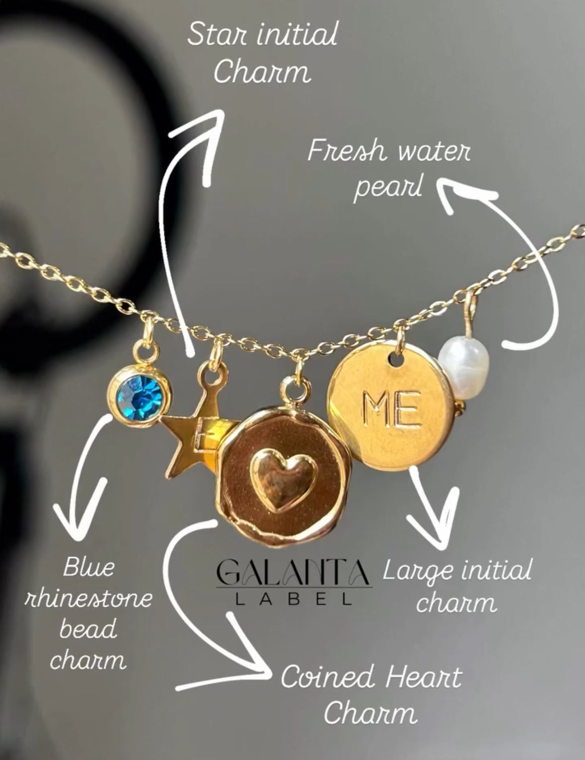 Initial Stamping Charms
