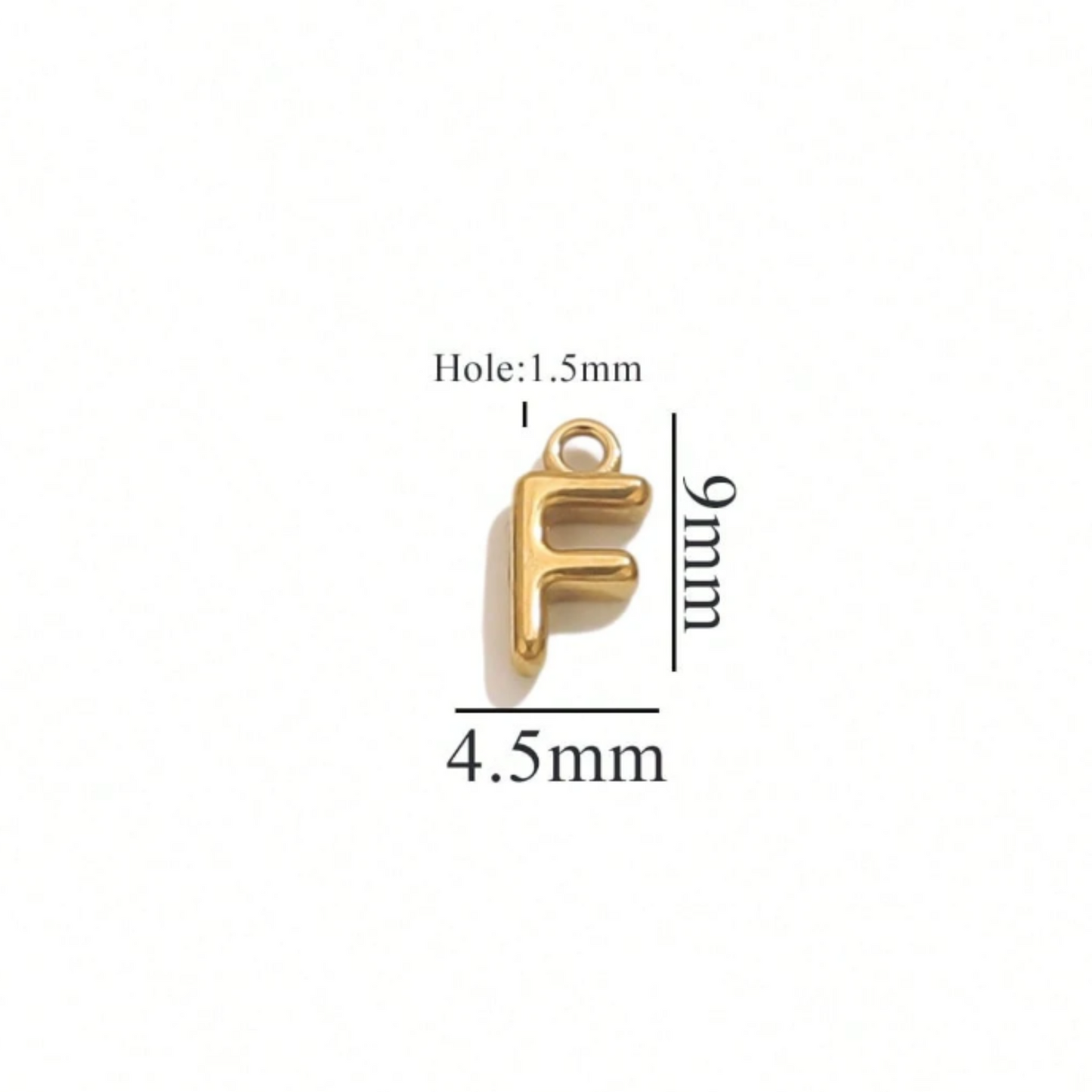 Alphabet Charms-18K Gold plated-Anti Tarnish