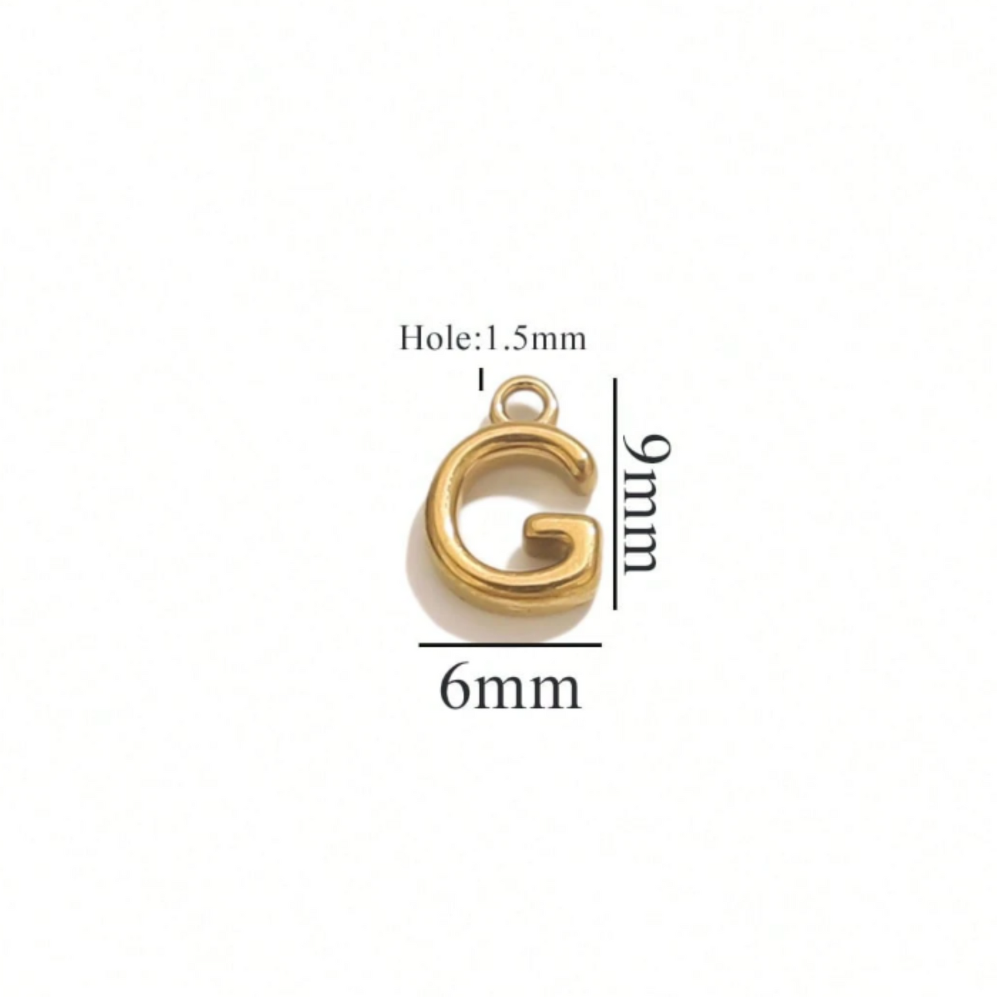 Alphabet Charms-18K Gold plated-Anti Tarnish