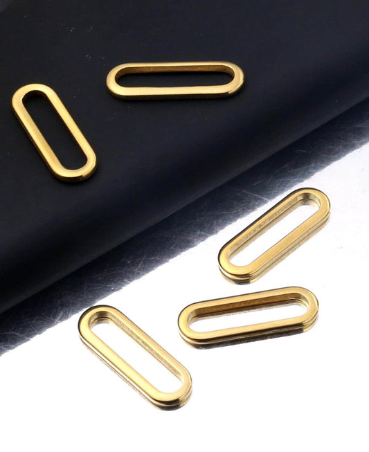 18k Plated Oval Hook | it's time to stack your charms