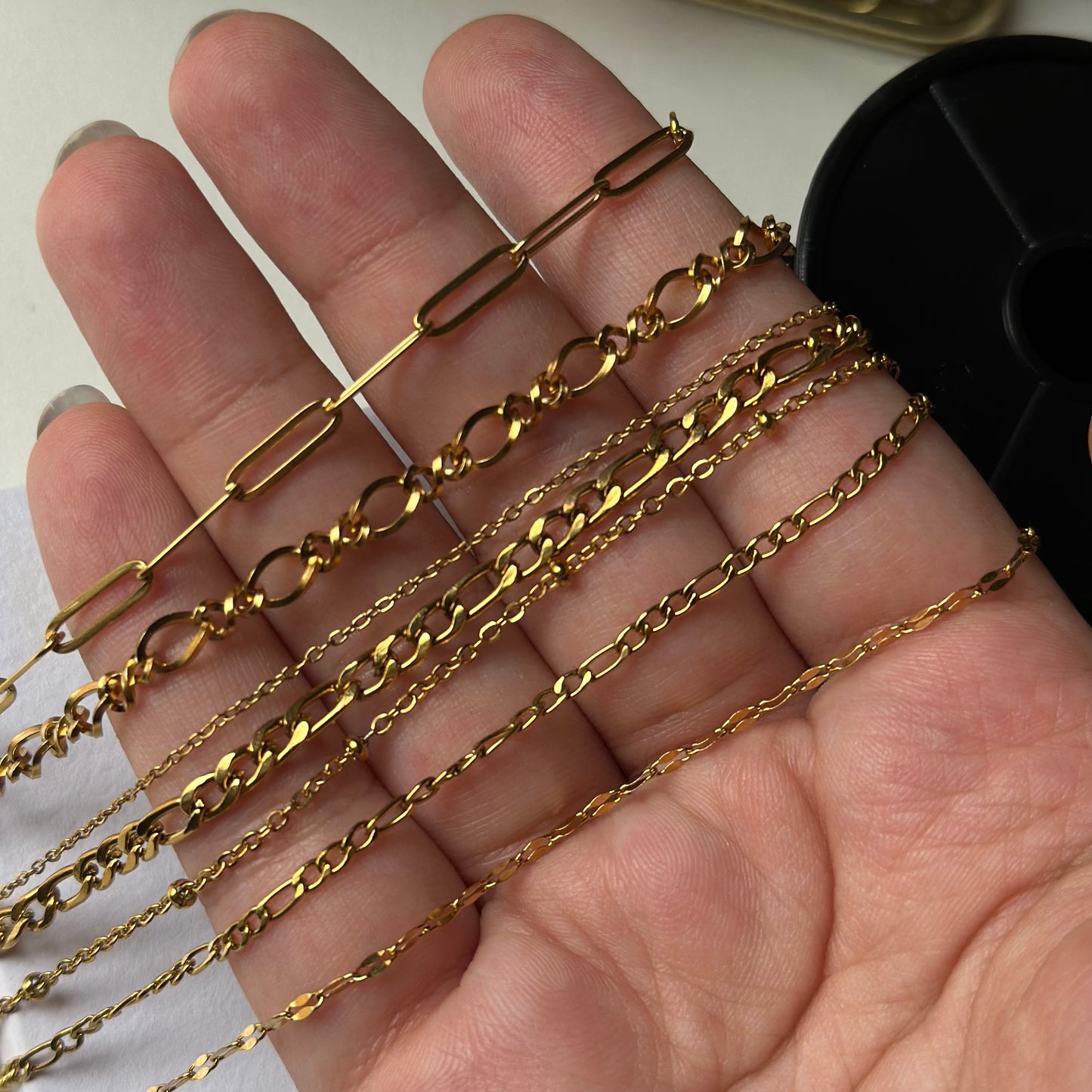 18k Plated Cable Bracelet Chain