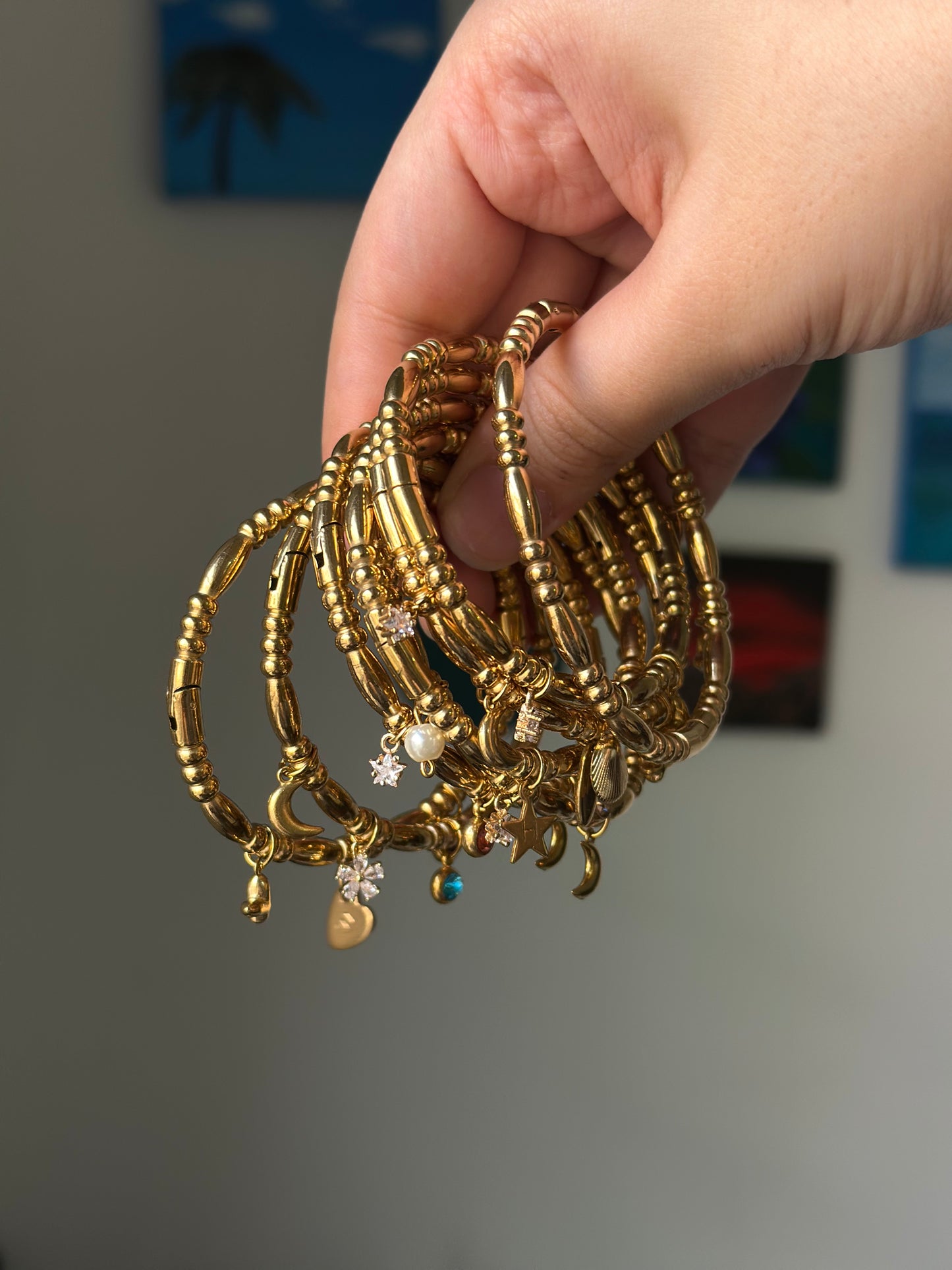 Charm Cuff Bangle (without charms)