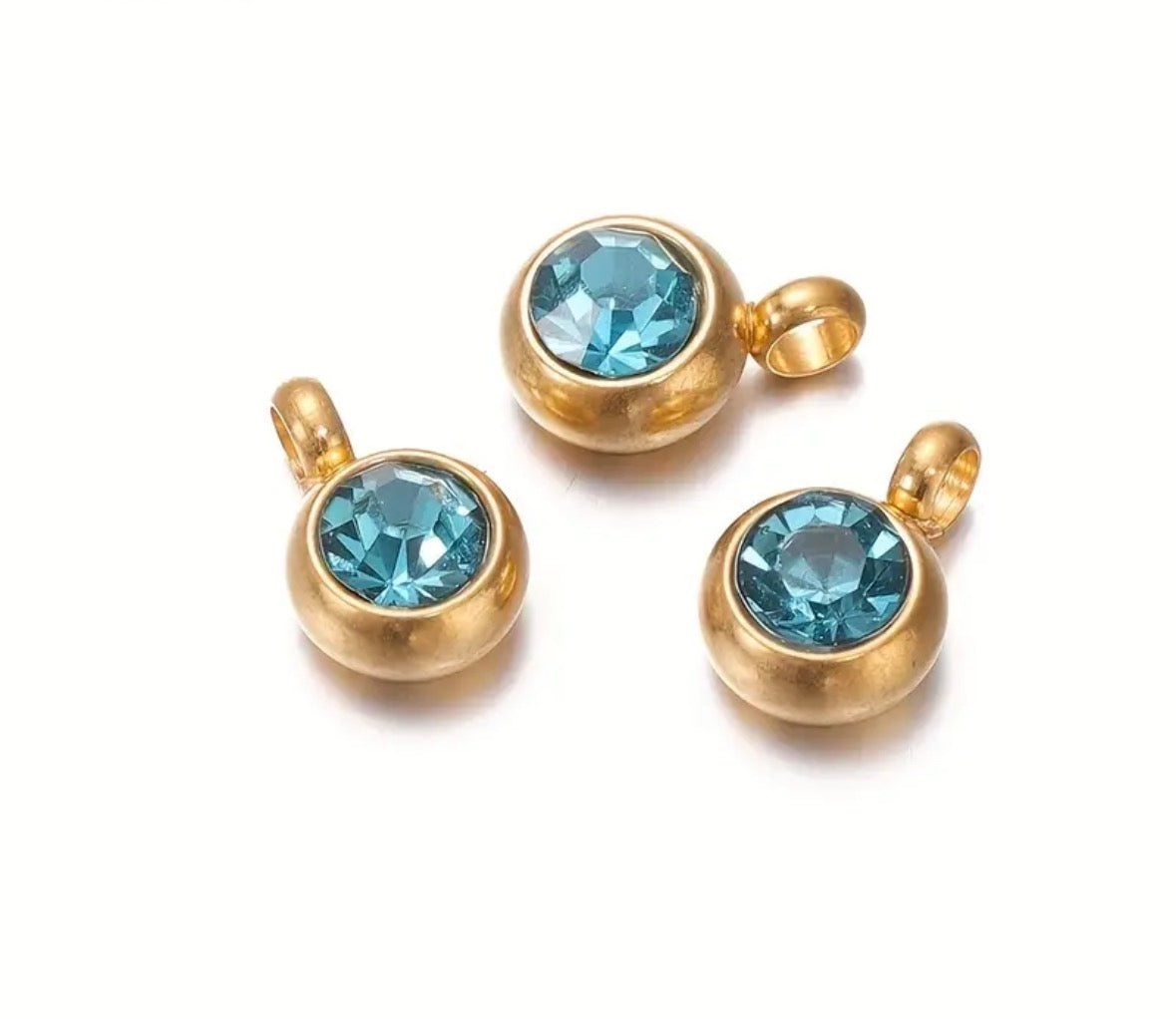 Rhinestone Bead Charm