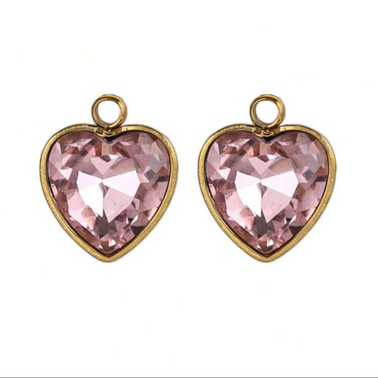 Zirconia Heart Charm