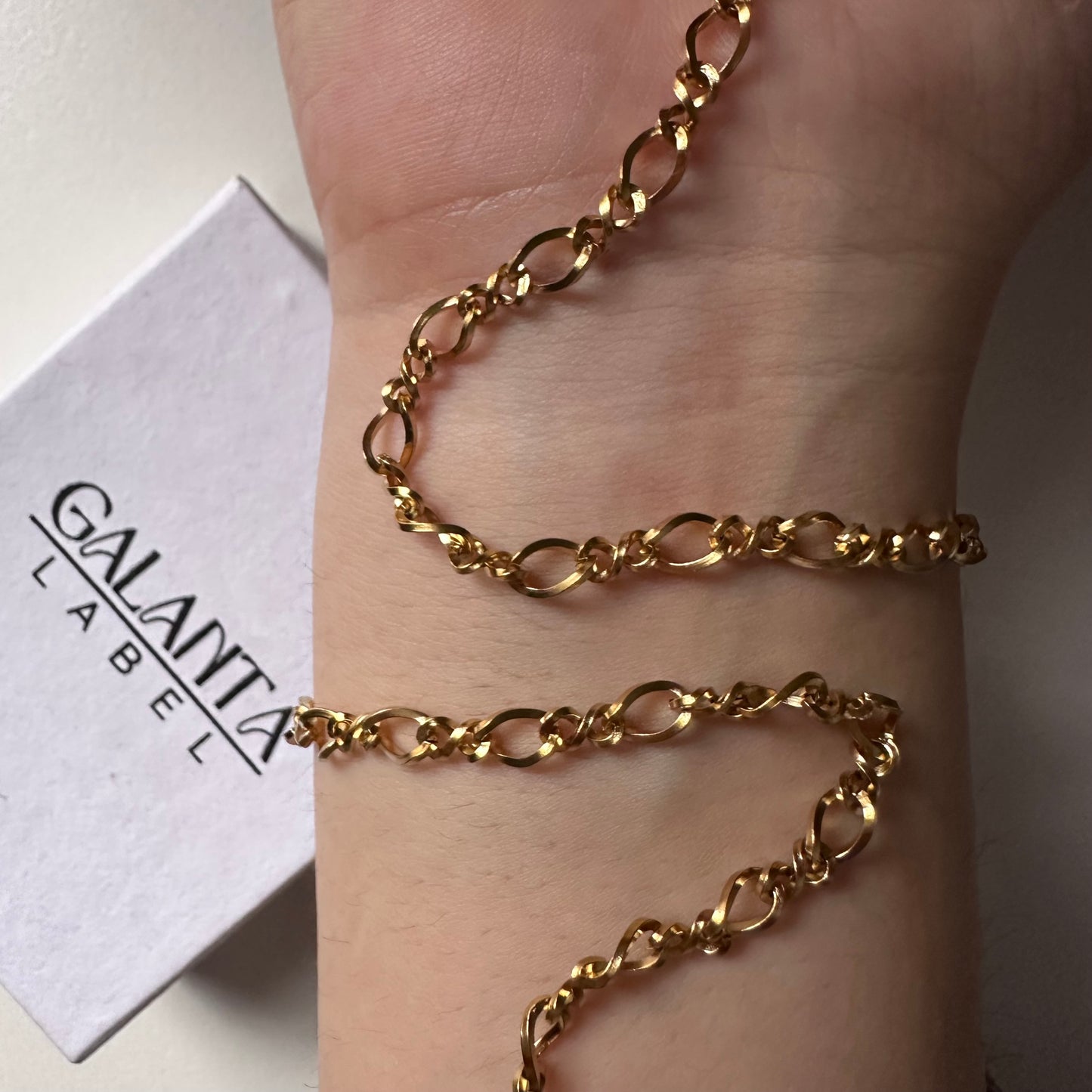 18K Twisted Bracelet Chain