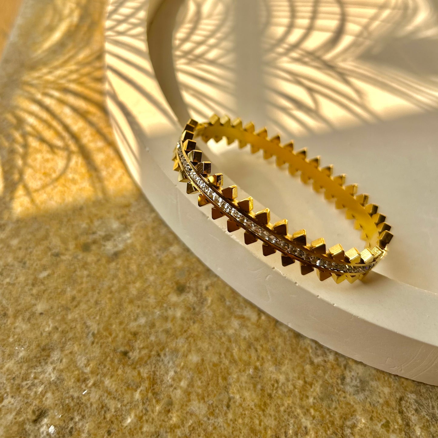 Nouveau Zirconia Bangle