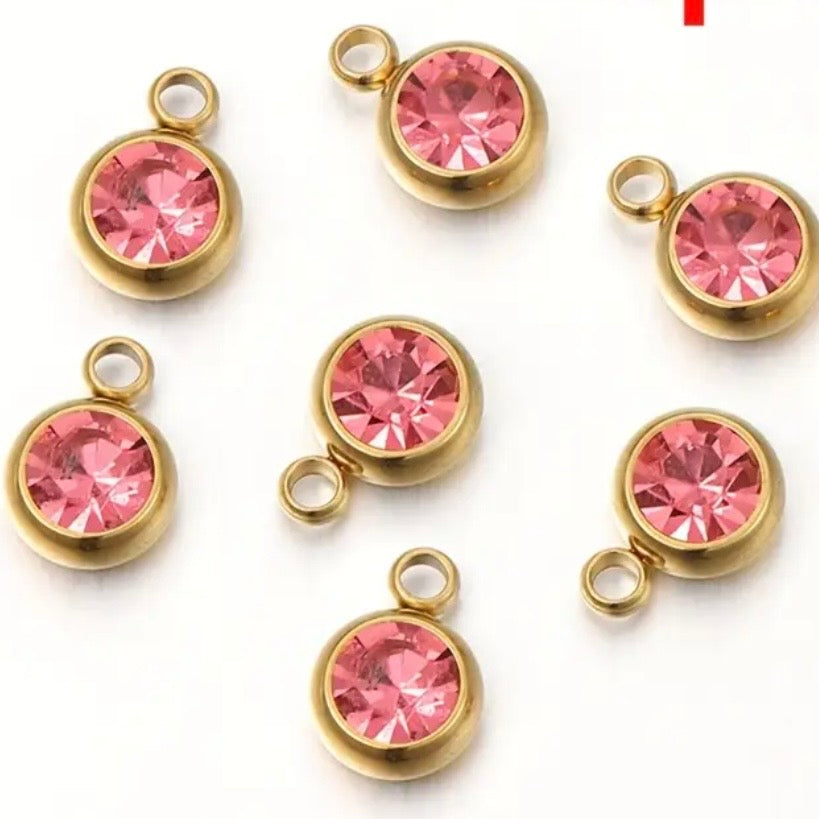 Rhinestone Bead Charm