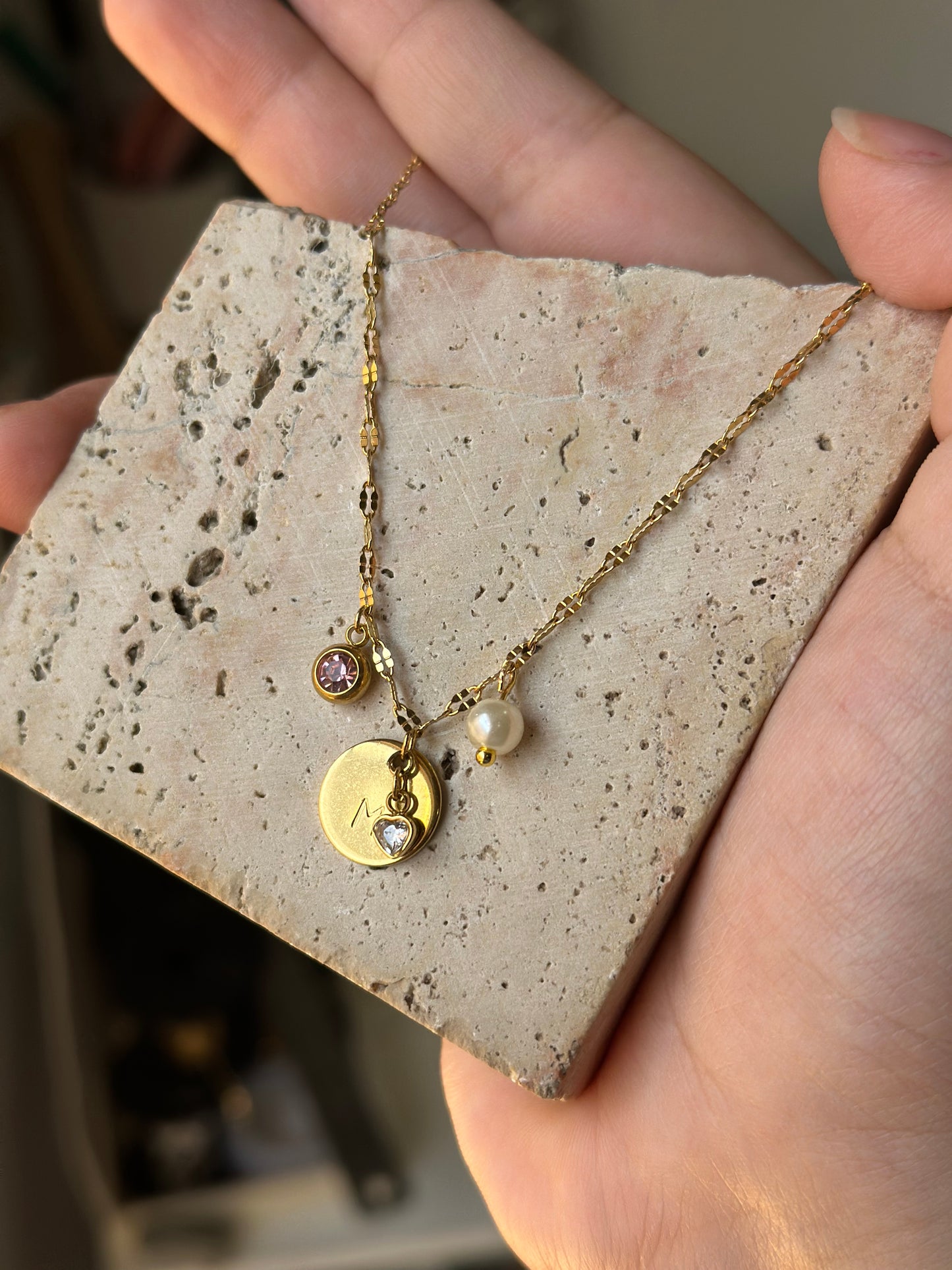 18K Lip Link Necklace Chain