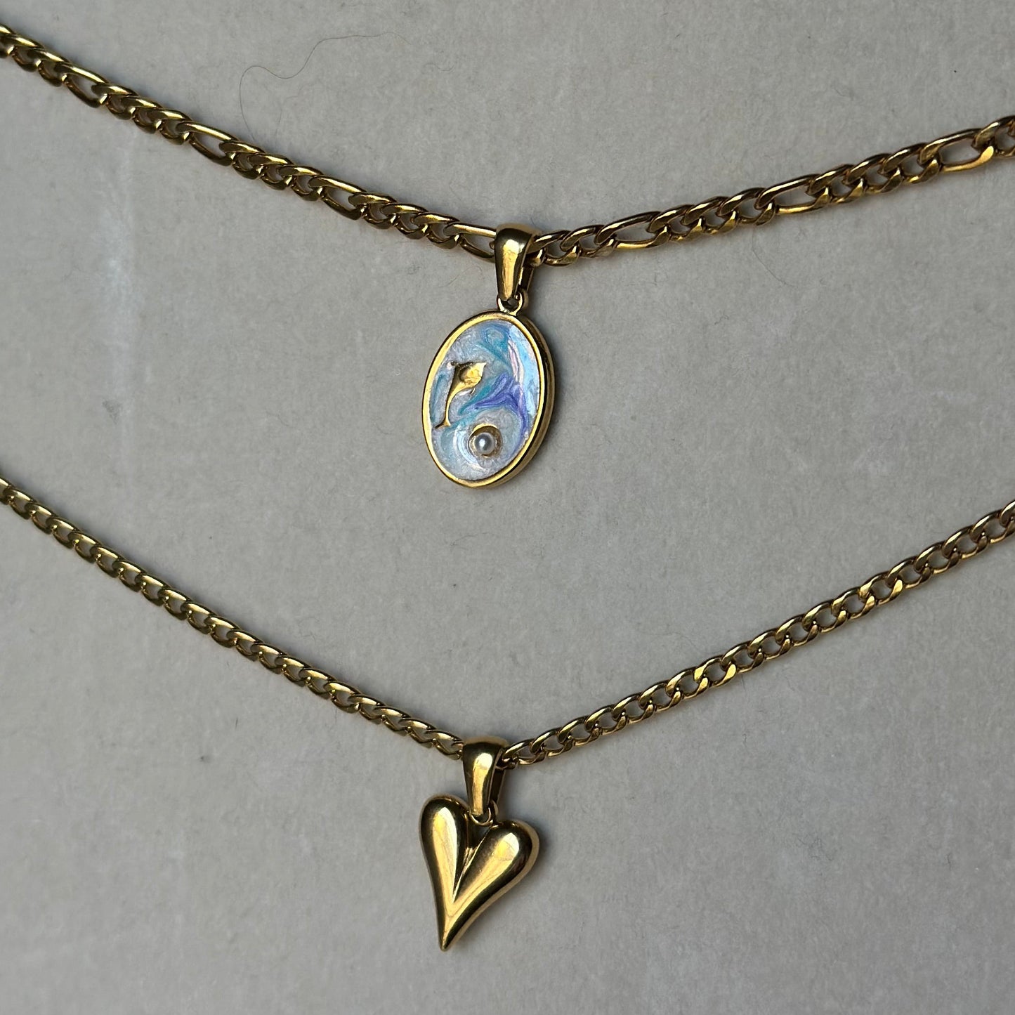 Ocean Oval Enamel charm